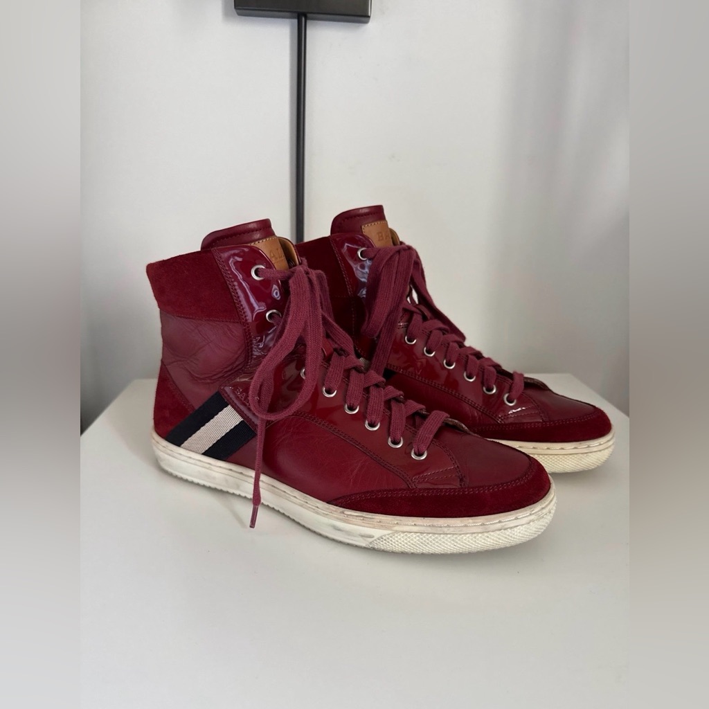 Bally Men’s Oldani Leather Sneakers, Size Us 8 D